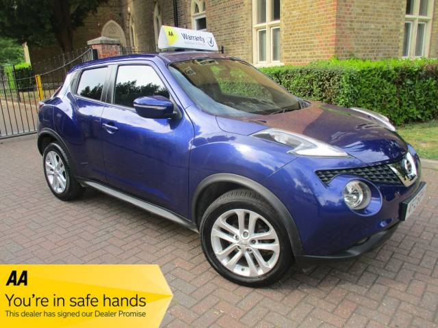 Nissan Juke 1.2 DiG-T Acenta Premium 5dr FSH Satnav Bluetooth Alloys Hatchback Petrol Metallic Blue