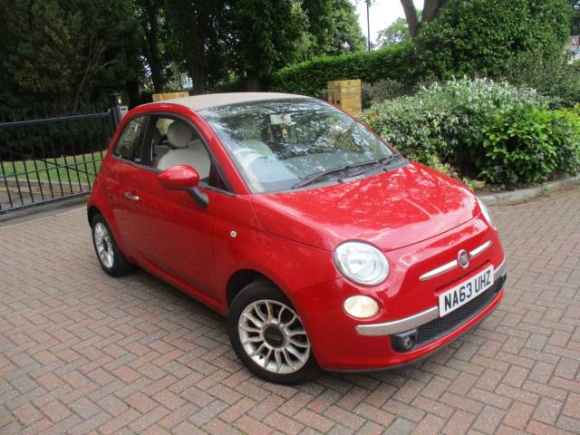 2013 Fiat 500 1.2 Lounge 2dr [Start Stop] FSH Convertible