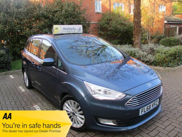 Ford Grand C-MAX 1.5 TDCi Titanium 5dr FSH MPV Diesel Metallic Blue