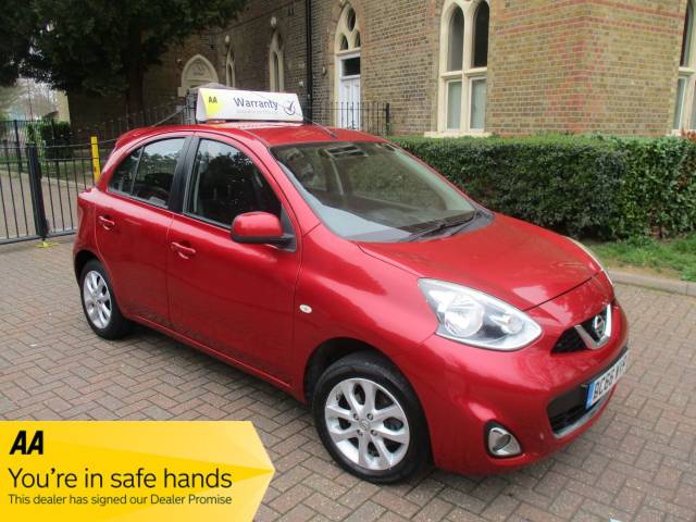 Nissan Micra 1.2 Acenta 5dr SH Satnav Bluetooth Hatchback Petrol Metallic Burgundy