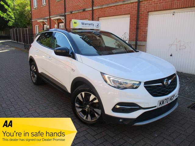 Vauxhall Grandland X 1.2 Turbo SRi Nav 5dr New Timing Belt  FSH Satnav Bluetooth Hatchback Petrol Pearl White
