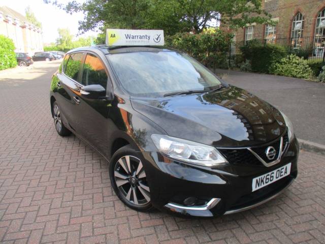 Nissan Pulsar 1.2 DiG-T N-Connecta 5dr Satnav Reverse Camera Alloys Hatchback Petrol Metallic Black