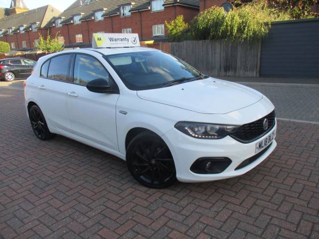 Fiat Tipo 1.4 T-Jet [120] S Design 5dr SH Satnav Reverse Camera Hatchback Petrol Pearl White